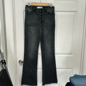 Kancan gray denim slim bootcut jeans size 9/28